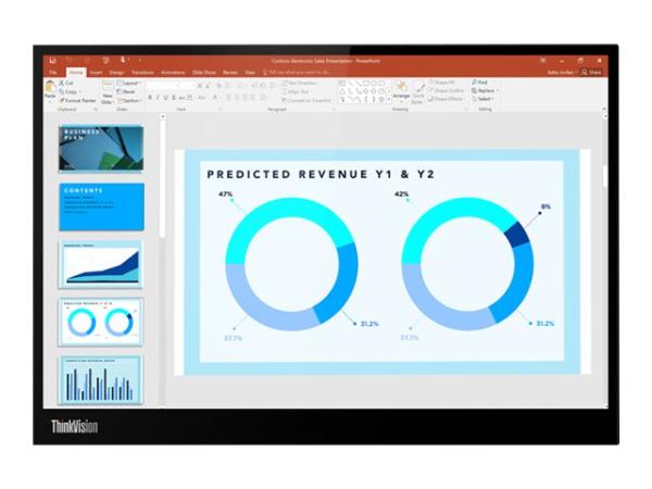 LENOVO ThinkVision M14d - 14" 2.2K Monitor - USB-C