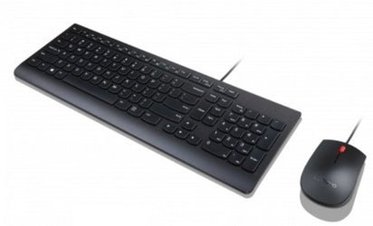 Lenovo Essential Wired Combo Sats med tangentbord och mus USB Nordisk - CIRKULERAD