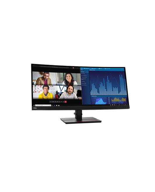 ThinkVision P34w-20 - 34 inch - Curved - UltraWide Quad HD IPS LED Monitor - 3440x1440 - HAS / RJ45 / USB-C / Speakers