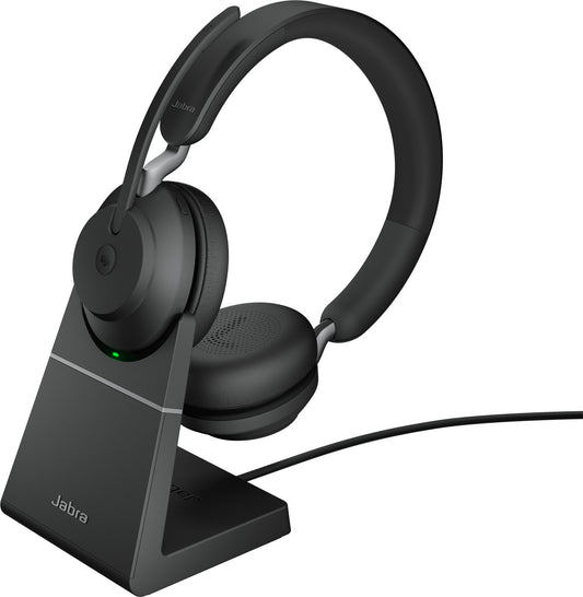 Evolve2 65 - MS Stereo Headset - With charging stand