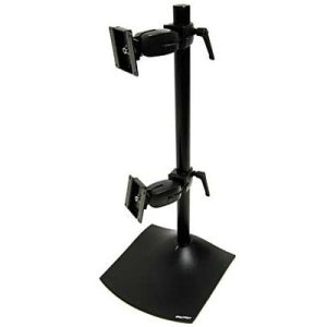 DS100 Dual-Monitor Desk Stand - 2 Monitor - Vertical up to 27 inch - Black