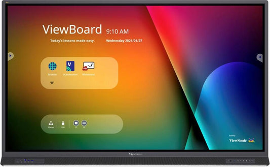ViewBoard 52serie touchscreen - 75inch - 4K - Android 9.0 - IR 400 nits - USB-C - DP - 2x15W + sub 15W + array mic 8/64GB