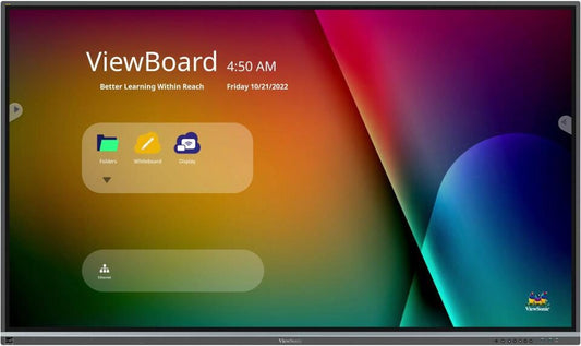 ViewBoard 50serie touchscreen - 86inch - 4K - IR 400 nits - Android 11.0 - 2x15W + sub 16W - USB-C - 4GB Ram - 32GB