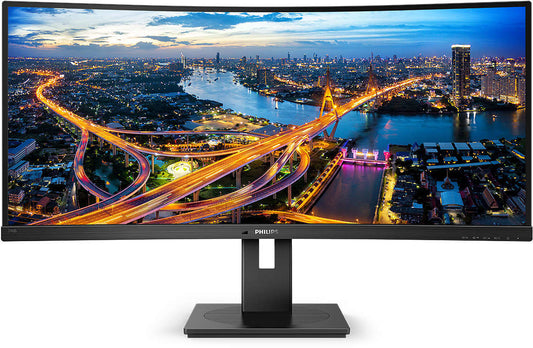 B-Line - 34 inch - Curved - UltraWide Quad HD VA LED Monitor - 3440x1440 - HAS / Speakers / USB-C Dock