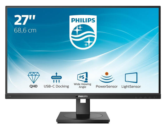 B-Line - 27 inch - Quad HD IPS LED Monitor - 2560x1440 - Pivot / HAS / RJ45 / USB-C / Speakers