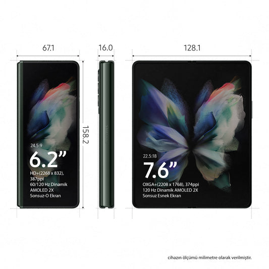 Samsung Galaxy Z Fold3 5G 256GB F926B / Grön