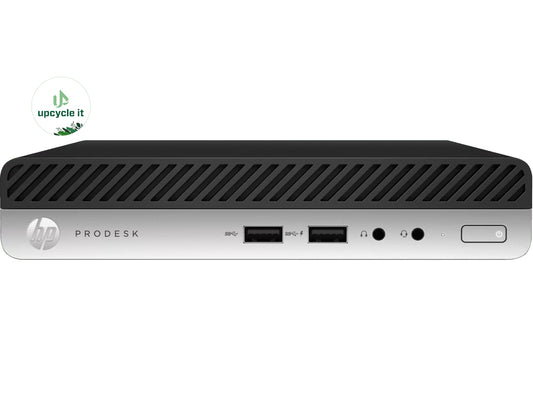 HP ProDesk 400 G4 DM / i5-8500T / 8GB / 256GB / Win10/11Pro / Mini-PC / Svart