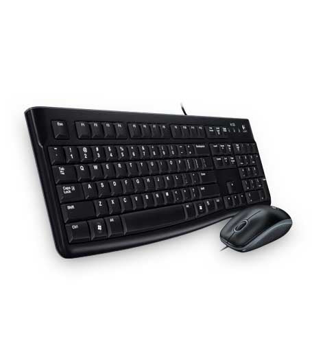 Logitech Desktop MK120 - Nordic - tangentbord och mus USB