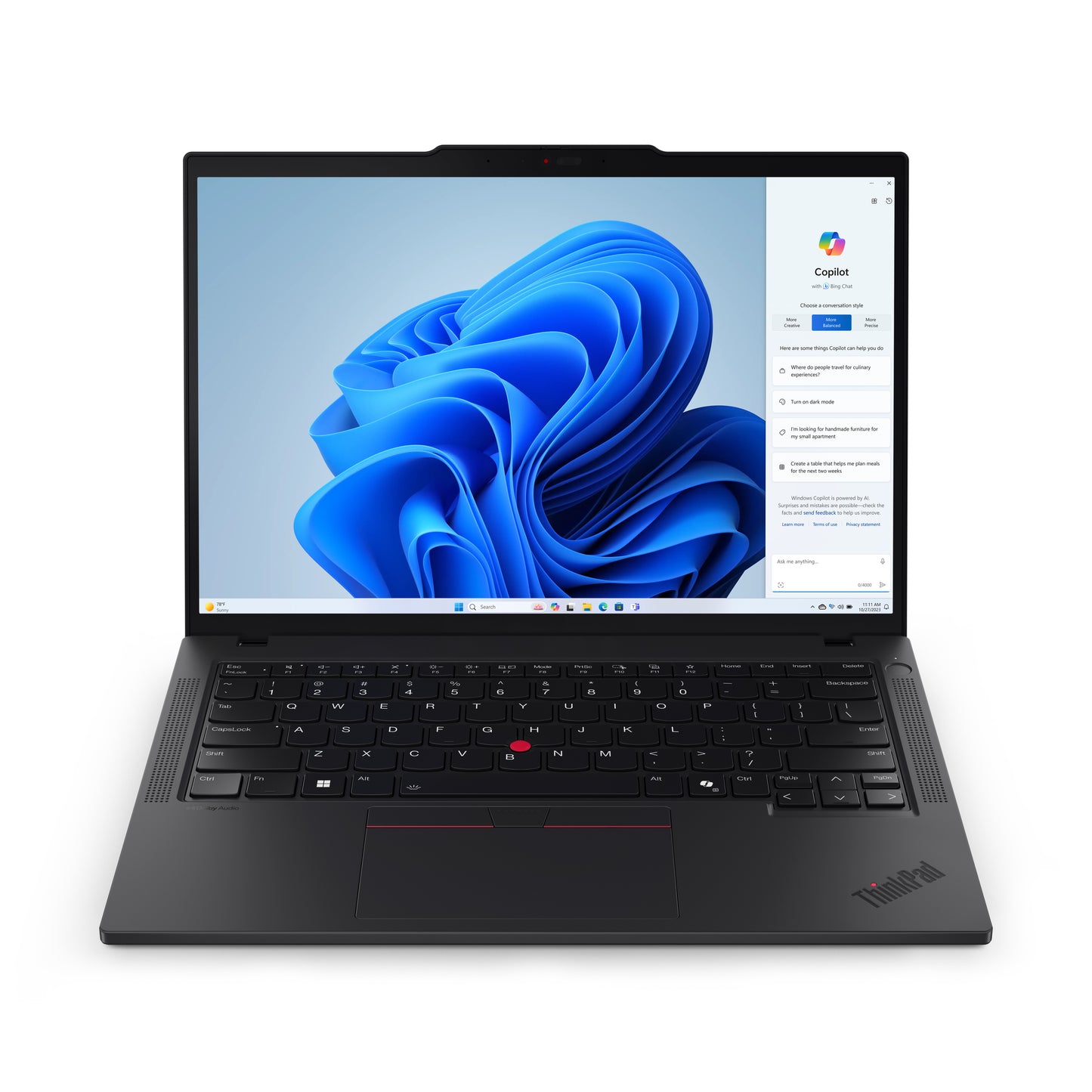 LENOVO THINKPAD P14S G5 / AMD Ryzen 7 Pro 8840HS / 32GB / 1TB SSD NVMe M.2 / No OS / Svart