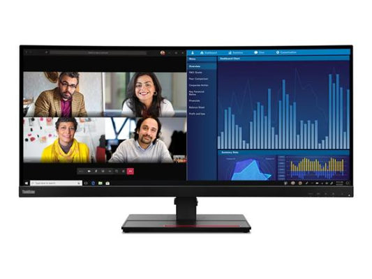 LENOVO ThinkVision P34w-20 34" Curved WQHD USB-C dock