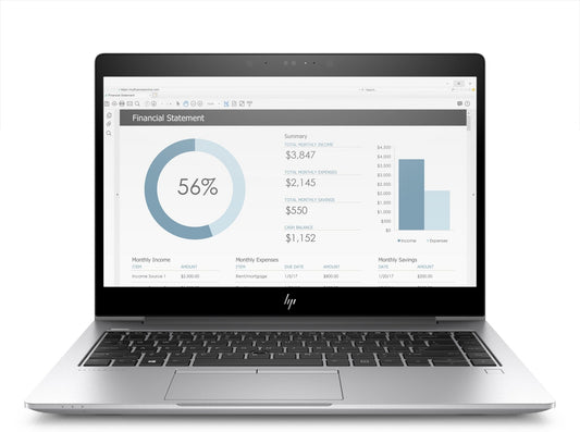 HP EliteBook 840 G5 14" / Core i7-8550U / 16GB / 256GB SSD / Windows / Silver - CIRKULERAD