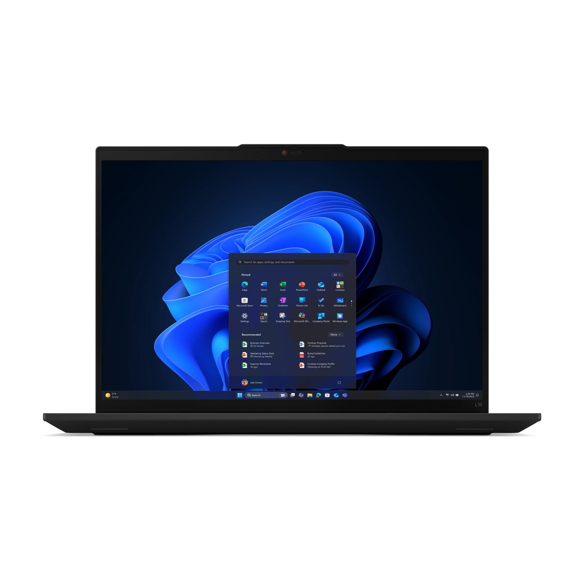 LENOVO THINKPAD L16 G2 / Intel Core Ultra 5 225U / 16GB / 512GB SSD NVMe M.2 / Windows 11 Pro / Svart - CIRKULERAD
