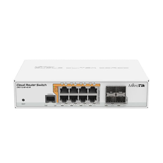 MikroTik CRS112-8P-4S-IN - CIRKULERAD