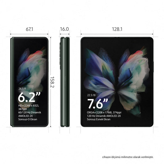 Samsung Galaxy Z Fold3 5G 256GB F926B / Grön - CIRKULERAD